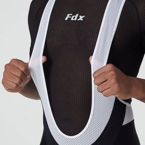 Fdx Men's Black Gel Padded Cycling Bib Shorts For Summer Best Outdoor Road Bike Short Length Bib - Essential