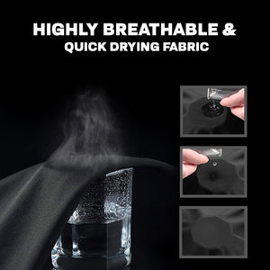 Fdx Black Men's Road cycling Long Sleeve Jersey for Winter Roubaix Thermal Fleece Road Bike Wear Top Full Zipper, Pockets & Hi viz Reflectors - All Day