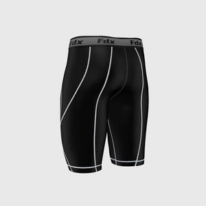 Fdx Men's Black & White Gym Shorts Lightweight Summer Biking Shorts All Weather Quick Dry Slim Fit Compression Boxer Cycling Gear AU