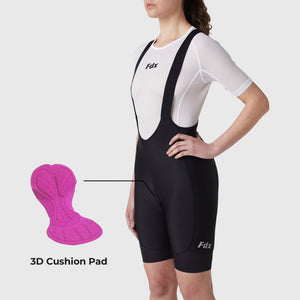 Fdx Women's Back Cushion Padded Cycling Bib Shorts For Summer Best Outdoor Road Bike Short Length Bib - Duo