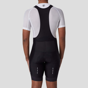 FDX Men Black Cycling Cargo Summer Bib Shorts, Sweat Wicking, Pockets, elasticated & Hi Vis Reflectors Cycling Gear Australia