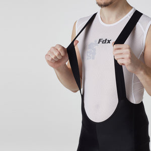 Fdx Men's Black Gel Padded Cycling Bib Shorts For Summer Best Outdoor Road Bike Short Body Fit Length Bib - Duo