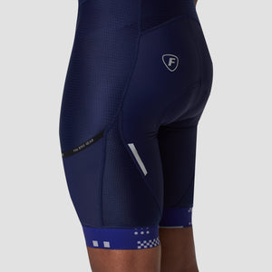 Fdx Navy Blue Men's Best 3D Anti Bacterial Gel Padded Cycling Bib Shorts For Summer Roubaix Thermal Fleece Reflective Warm Leggings - All Day Bike Shorts