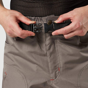 Men’s Grey MTB Cycling Shorts - Lightweight, Breathable, Quick Dry Mountain Bike Shorts with Adjustable belt, Zipper Pockets for Outdoor Sports