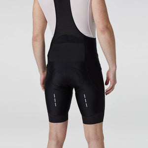 FDX Men Black Cycling Cargo Summer Bib Shorts, Sweat Wicking, Lightweight elasticated & Hi Vis Reflectors Cycling Gear Australia