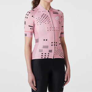 FDX Tea Pink Women Half Sleeve Hot Season Cycling Jersey Quick Dry & Breathable Skin friendly Lightweight Summer Shirt Reflective Strips Secure Pockets Sport & Outdoor - All Day