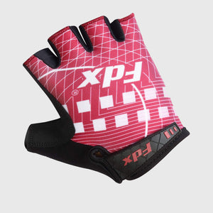 Fdx Unisex Black & Red Short Finger Gloves Summer Gel Padded Mountain Bike Mitts Lightweight Comfort Cycling Gear AU