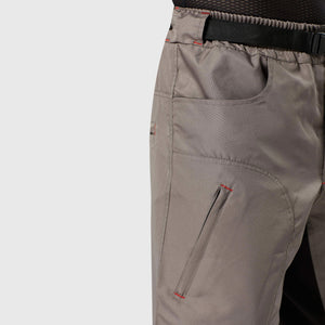 Fdx Men's Grey MTB Shorts Lightweight Padded Breathable Fabric Hi viz Reflectors Pockets Summer Mountain Bike Shorts Cycling Gear AU