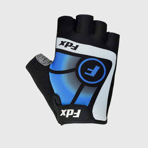 Fdx Unisex Black & Blue Short Finger Gloves Summer Gel Padded Mountain Bike Mitts Lightweight Comfort Cycling Gear AU