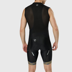 Fdx Men's Hi viz Reflective Anti Chafing Gel Padded Cycling Bib Shorts Black & Green For Summer Roubaix Thermal Fleece Reflective Warm Leggings - All Day Bike Shorts