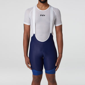 Fdx Men's Gel Padded Blue Cycling Bib Shorts For Summer Best Outdoor Road Bike Short Length Bib - Duo