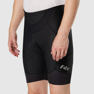 Fdx Men's Black Gel Padded Cycling Shorts for Summer Best Outdoor Knickers Road Bike Short Length Pants - Essential