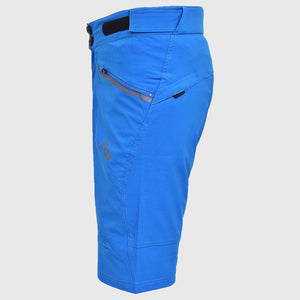 Men’s Blue MTB Shorts, Lightweight Mountain Bike Shorts with Removable Padded Liner, Breathable Quick Dry Outdoor Cycle Pants with Secure Zip Pockets