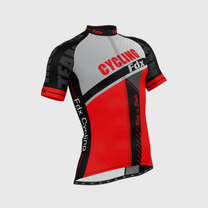 Fdx Apex Red Men's Short Sleeve Summer Cycling Jersey