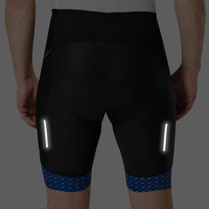 FDX Men’s Black & Blue Cycling Shorts 3D Gel Padded summer road bike shorts - Breathable Quick Dry bike shorts, lightweight comfortable shorts for riding
