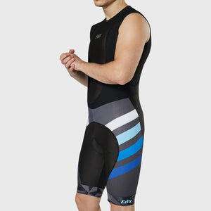 FDX Men’s Blue Cycling Bib Shorts Gel Padded comfortable Cycling bibs - Breathable Quick Dry bibs, lightweight moisture wicking comfortable shorts UK