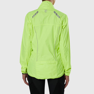 Fdx Women's Yellow Thermal Cycling Jacket Waterproof Windproof Lightweight Hi Viz Reflectors & Pockets Winter Cycling Gear AU
