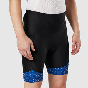 FDX Men’s Black & Blue Cycling Shorts 3D Gel Padded road bike shorts - Breathable Quick Dry comfortable bike shorts, lightweight summer shorts for riding