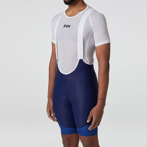 Fdx Blue Men's Gel Padded 3D Cycling Bib Shorts For Summer Best Outdoor Road Bike Small Length Bib - Duo UK