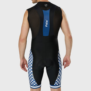 FDX Men’s White & Black Cycling Bib Shorts Gel Padded comfortable Cycling bibs - Breathable Quick Dry bibs, lightweight moisture wicking comfortable shorts UK