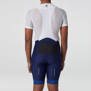 Fdx Men's Blue Gel Padded Cycling Bib Shorts For Summer Best Outdoor Road Bike Short Length Bib - Duo