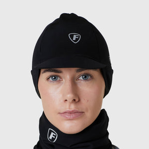 FDX Men’s & Women's Winter Unisex Cycling Skull Cap, Windproof Thermal Helmet Liner with Glasses Hole, Water Resistant hi viz Hat for Sports, Skiing and Running