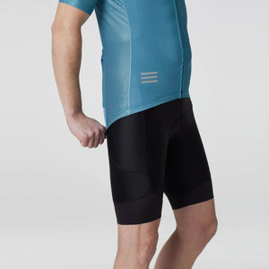 Fdx Best Mens Blue Summer Half Sleeve Cycling Jersey Breathable,Side Mesh Panel, Bib Short Reflectors & Elastic Cycling Apparel Australia