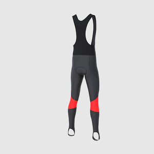 Fdx Thermodream Red Men's Gel Padded Winter Cycling Bib Tights