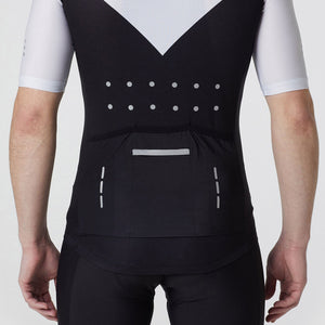 Men’s blue , white and black short sleeves cycling jersey breathable summer Fdx biking top, lightweight skin friendly Hi-Viz Reflective half sleeves mesh riding shirt for cycling ,indoor & outdoor