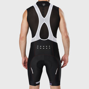 Men’s Grey & Black Bib Shorts for cycling 3D Gel Padded ultra-light stretchable Reflective Details shorts - Breathable Quick Dry bibs, comfortable biking bibs with pockets