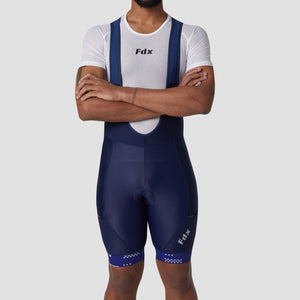 Fdx Men's Lightweight Gel Padded Cycling Bib Shorts Navy Blue For Summer Roubaix Thermal Fleece Reflective Warm Leggings - All Day Bike Shorts