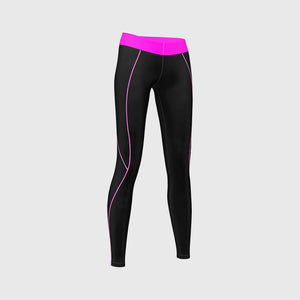 Fdx Black Women's & Pink Compression Tights Base Layer Gym Training Jogging Yoga Fitness Body Wear - Monarch