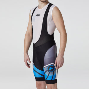 FDX Men’s Blue & Black Cycling Bib Shorts 3D Padded comfortable Cycling bibs - Breathable Quick Dry Shorts, ultra-lightweight stretchable shorts for riding