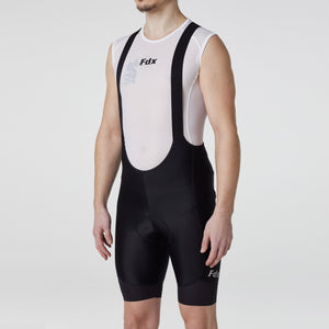 Fdx Men's Black Gel Padded Cycling Bib Shorts For Summer Best Outdoor Road Bike Short Length Bib - Duo