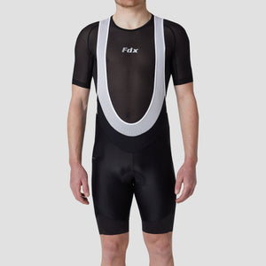 FDX Best Men’s Black Cycling Bib Shorts 3D Gel Padded comfortable biking bibs - Breathable Quick Dry bibs, lightweight moisture wicking comfortable shorts
