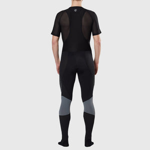 Fdx Thermodream Grey Men's Gel Padded Winter Cycling Bib Tights