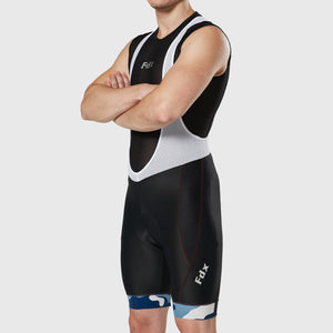 FDX Green & Blue Cycling Bib Shorts For Men's 3D Padded comfortable biking bibs - Breathable Quick Dry bib Short, ultra-lightweight stretchable shorts for riding