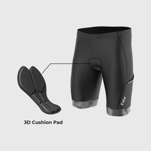 Best Men’s Black & Grey Cycling Shorts 3D Gel Padded summer road bike shorts - Breathable Quick Dry bike shorts, lightweight comfortable shorts for riding