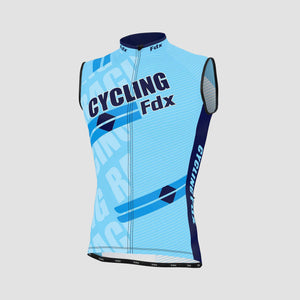 Fdx Core Blue Men's Sleeveless Summer Cycling Jersey
