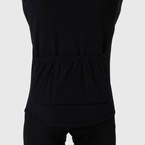 Fdx Warm Black & Red Long Sleeve Cycling Best Men's Jersey for Winter Roubaix Thermal Fleece Road Bike Wear Top Full Zipper, Pockets & Hi viz Reflectors - Viper