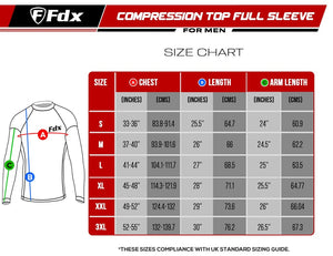 Fdx Recoil Grey Men's Base Layer All Season Compression Top