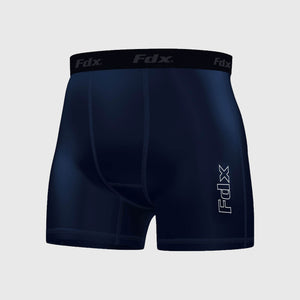 Fdx Men's Navy Blue Boxer Shorts Lightweight Summer Biking Shorts All Weather Quick Dry Slim Fit Compression Boxer Cycling Gear AU