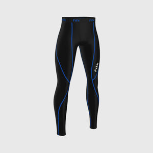 Fdx Men's Black & Blue Compression Base layer Tights Lightweight Breathable Mesh Fabric Skin Layer Tights Cycling Gear AU
