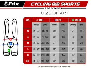 Fdx Essential Orange Women's Summer Cycling Cargo Bib Shorts