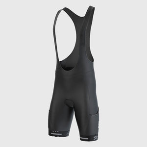 Fdx Men's Best Black Chamois Gel Padded Cycling Bib Shorts For Summer Roubaix Thermal Fleece Reflective Warm Leggings - All Day Bike Shorts