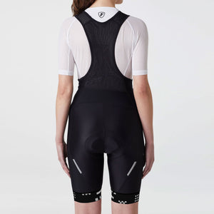 Fdx Women's Black Gel Padded Cycling Bib Shorts For Summer Best Outdoor Road Bike Short Length Bib - All Day