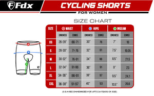 Fdx Pro Women's Pink Padded Summer Cycling Shorts