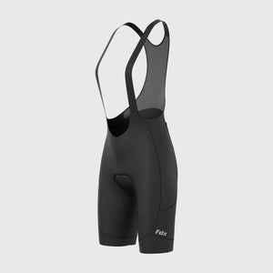 Fdx Women's Black Gel Padded Cycling Bib Shorts For Summer Best Breathable Outdoor Road Bike Short Length Bib - Duo