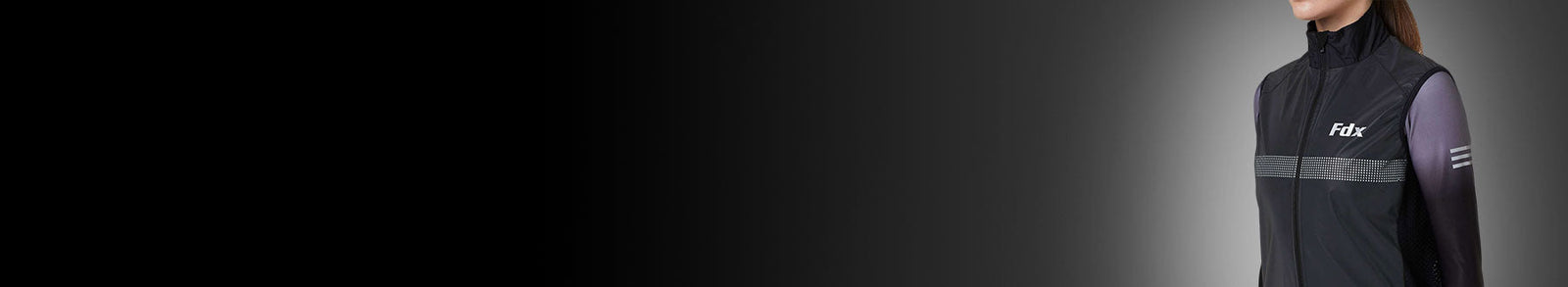 Fdx Women Black & Grey Sleeveless Cycling Gilet Winter Lightweight Waterproof Windproof Hi Viz Reflectors & Pockets Summer All Weather Cycling Gear AU