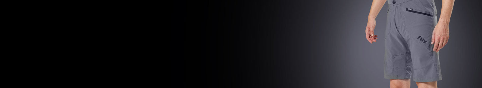 Fdx Men's Black & Grey MTB Shorts Lightweight Padded Breathable Fabric Hi viz Reflectors Pockets Summer Mountain Bike Shorts Cycling Gear AU